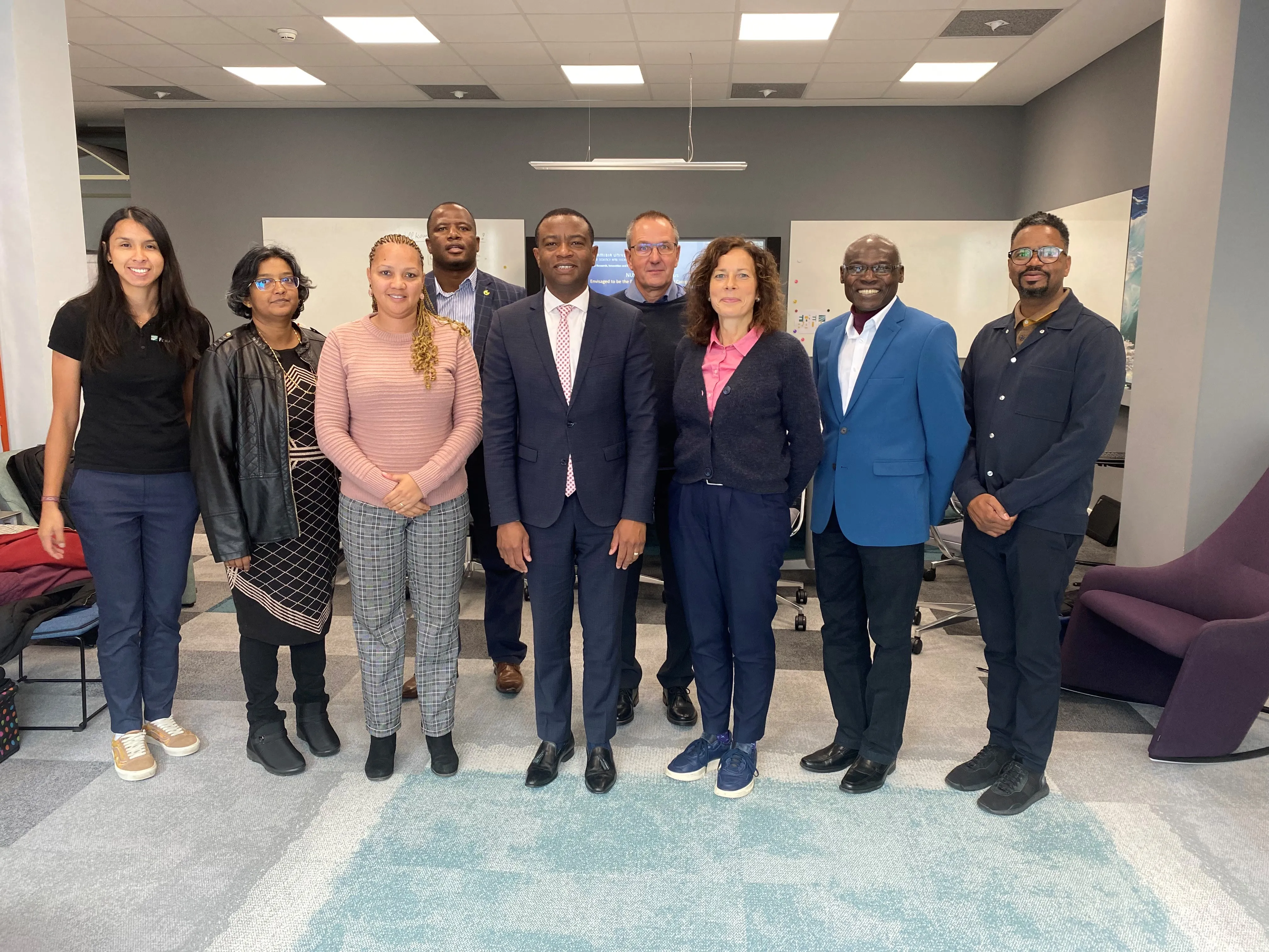 Namibian delegation at Fraunhofer IWU
